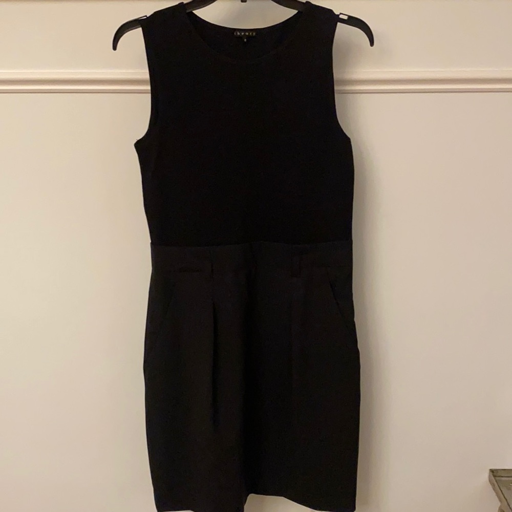 black theory dress; mock tank, skirt